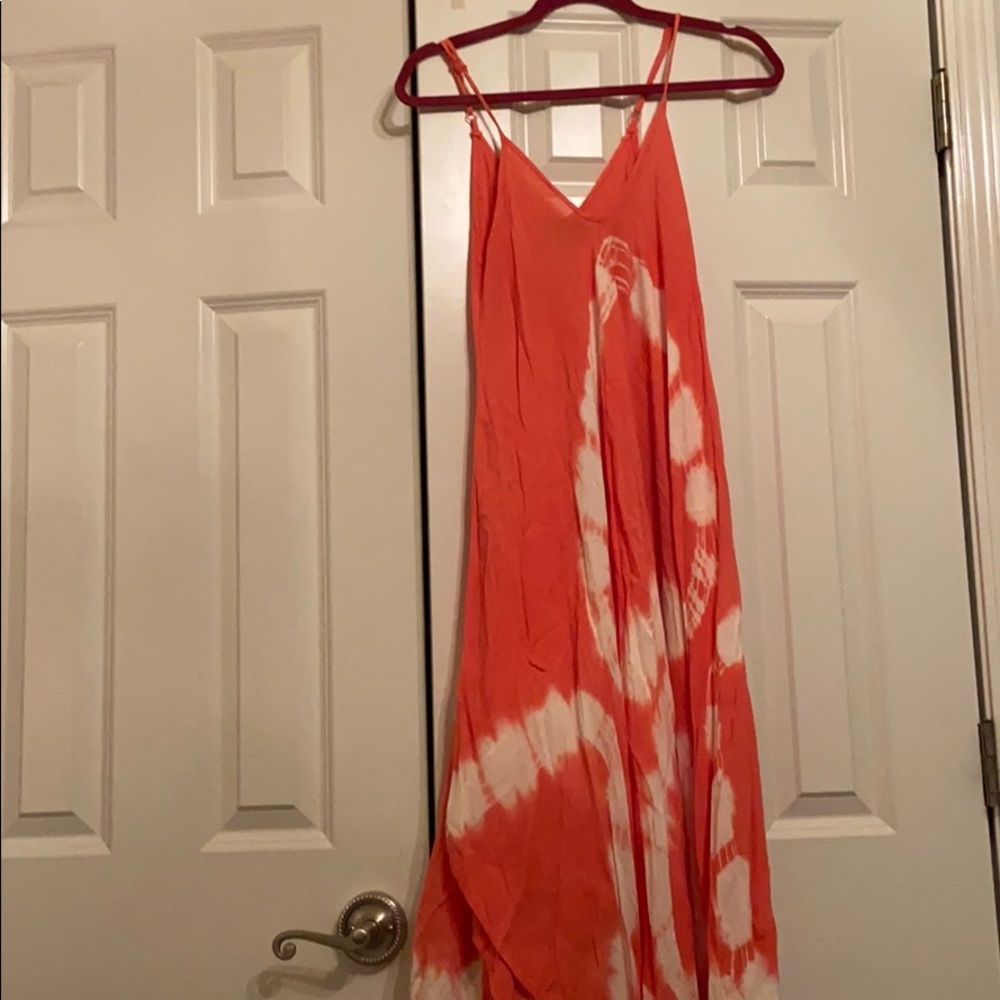Tie dye maxi dress
